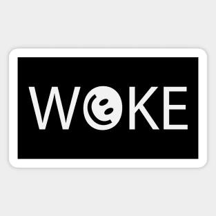 Woke being woke artistic design Magnet